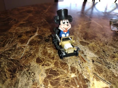 Mickey Mouse 1970 Tomy Diecast Model T Car Walt Disney Vintage Cartoon  - Image 1 of 4