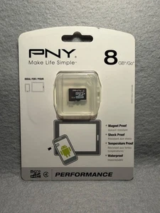 PNY 8GB Go Micro SDHC Class 4 - Picture 1 of 2