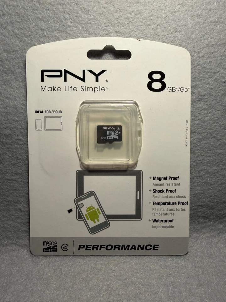 PNY 8GB Go Micro SDHC Class 4 - Image 1 of 2