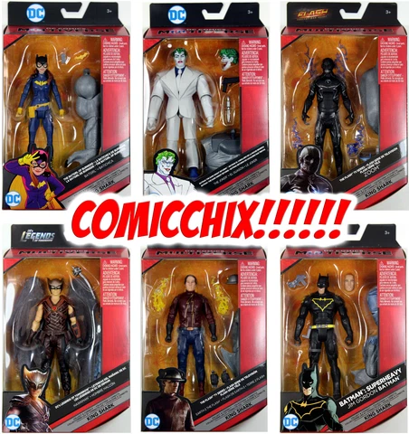 DC Multiverse 6" WAVE 5 ACTION FIGURE SET ~ Batgirl, Joker, Zoom+++ & King Shark Cover