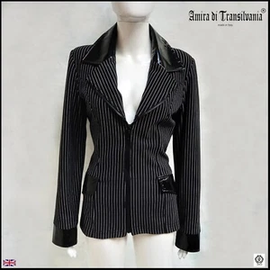 blazer jacket woman clothing tailored luxury brand italian pinstripped gift idea - Picture 1 of 24
