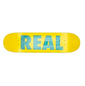 Real 8.06" Bold Team Series R1 Construction Yellow Embossed Skateboard Deck - Picture 1 of 1