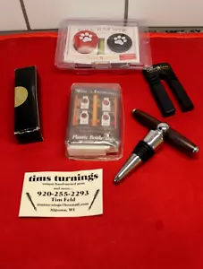 Wine Stoppers - New - Hand Turned, Glenlyon Vineyards, CapaBunga, Labels, etc - Picture 1 of 6