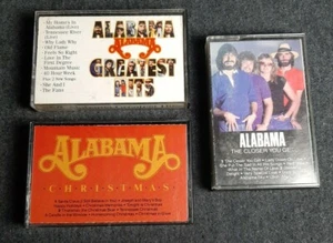 3 VTG Alabama Cassette Tapes 1983-1986 Greatest Hits, Christmas, Closer You  - Picture 1 of 6