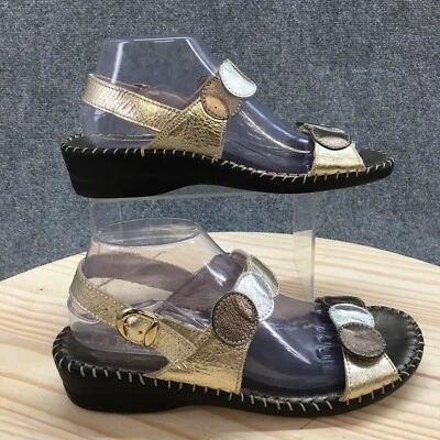 Sandalias La Plume para mujer 40 Fiora con cordones multicolor hebilla de cuero metálico Foto 1 de 4