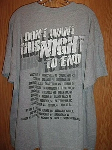 Luke Bryon gray 2XL t shirt Don't want this night to end - Picture 1 of 2
