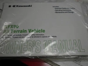 Kawasaki KFX90 Owner's Manual 99987-1670 - Bild 1 von 2
