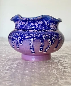 Brand New Hand made Clay Enamel Glazed Succulent Pot/planter With Drainage #85 - Picture 1 of 9