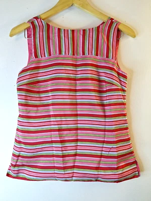 Vintage TALBOTS 100% Silk Tank Top Women's Sz 2P  Preppy Old Money Quiet Luxury - Image 1 of 4