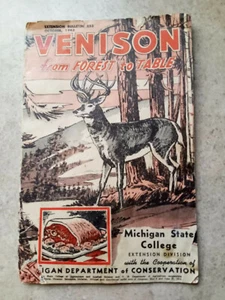 1943 hunting Venision from Forest to Table Its Deer Season in Michigan Booklet - Picture 1 of 2