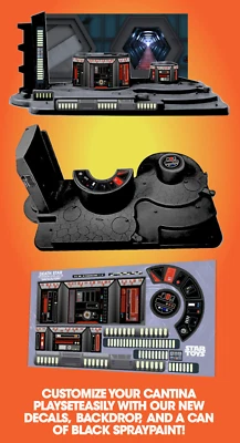 Kenner custom stickers - Cantina to Death Start Detention Level AA23 Die Cut - Image 1 of 4