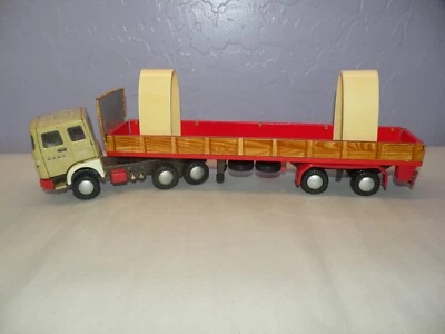 Remolque camión diésel raba vintage sin carga húngaro estaño plástico metal años 60 70 - Imagen 1 de 4