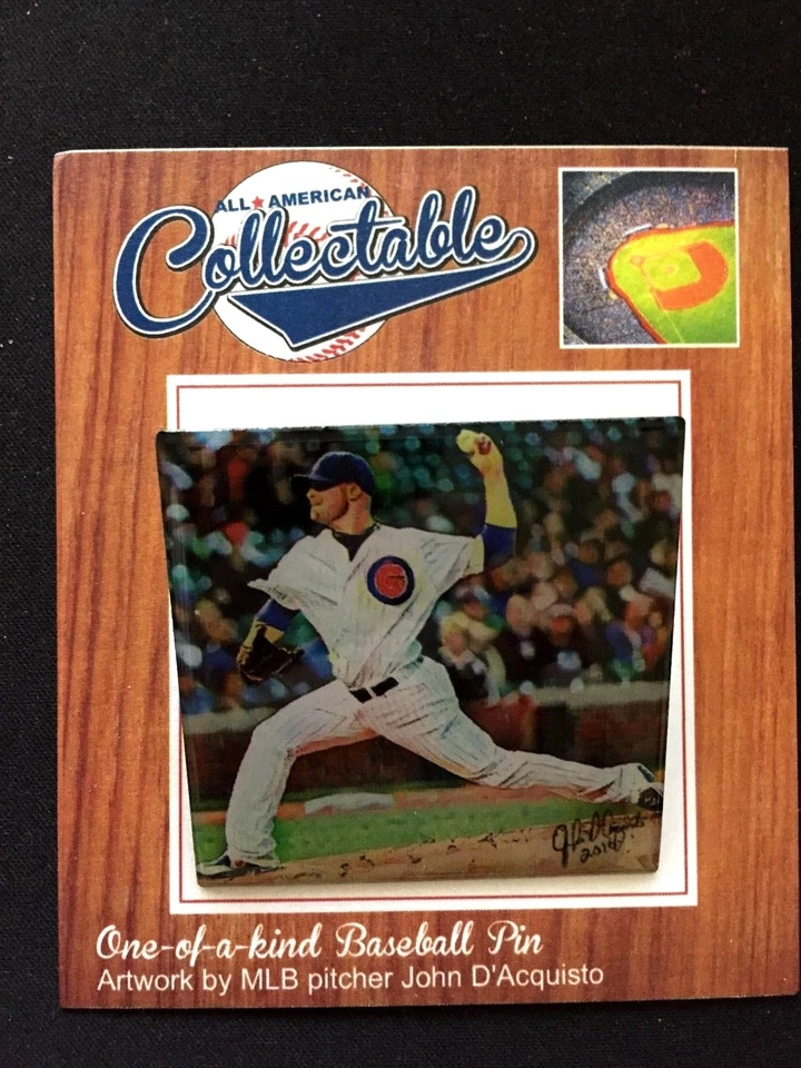 Chicago Cubs Jon Lester jersey lapel pin-Collectable Memories-Windy City Classic - Image 1 of 2