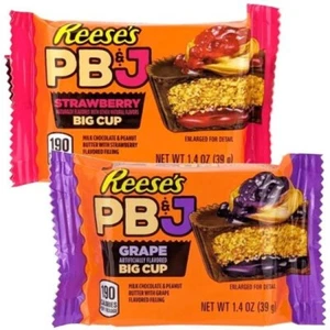 2er Pack Limited Edition REESE'S "Big Cup" PB&J Grape & Strawberry NEU! - Bild 1 von 1
