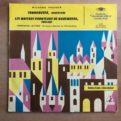 Disque 45T 25cm WAGNER Tannhauser/Maîtres Chanteurs Nuremberg -Leitner- Bon état - Photo 1/4
