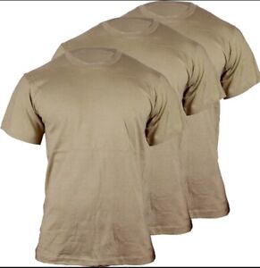US Army OCP Coyote Brown Undershirts, 3 pack, Size Small