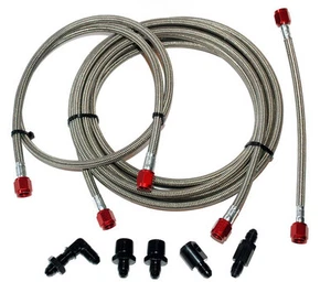 DEVILSOWN AGUA INYECCIÓN DE METANOL LÍNEA DE ACERO INOXIDABLE ACTUALIZACIÓN AEM REFRIGERADOR - Imagen 1 de 3