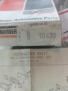 Holley Four Barrel High Performance 4500 Carb Kit 1050, 11 50 CFM - Picture 1 of 5