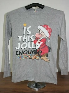 IS THIS JOLLY ENOUGH?  Long Sleeve T-Shirt, Small, Gray - Imagen 1 de 4
