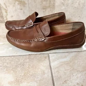 Florsheim Motor Driver Loafers Men 8 M Leather Moc Toe Penny Comfort Shoes - Picture 1 of 16