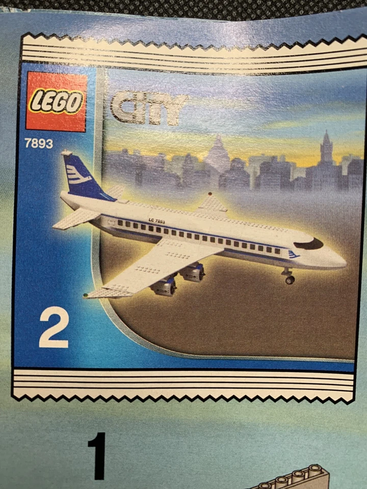 Lego City Passenger Plane 7893 Instructions ONLY Manual Directions Book Booklet - Image 1 of 4