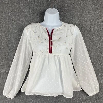 Top 7 For All Mankind 7FAM L/M Boho Fluido Punto Suizo Bordado Terciopelo En Capas Foto 1 de 4