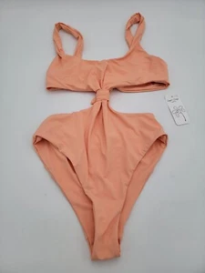 Dippin Daisy's Women's Made In Usa Cut Out One-piece Swimsuit Orange Size S #B62 - Picture 1 of 8