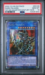 YuGiOh! Dark Paladin - RA03-EN126 - Quarter Century Secret Rare - PSA 10 - Picture 1 of 4
