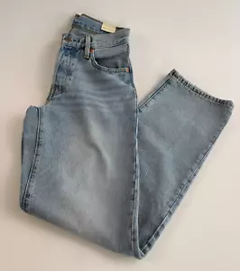 Levi's Premium Women 501 '90s Button Fly Straight Leg Jeans 27x32 Blue NWT - Picture 1 of 17