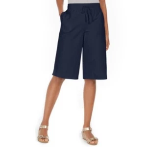 Karen Scott Knit Skimmer Shorts Intrepid Blue SZ XS - Picture 1 of 3