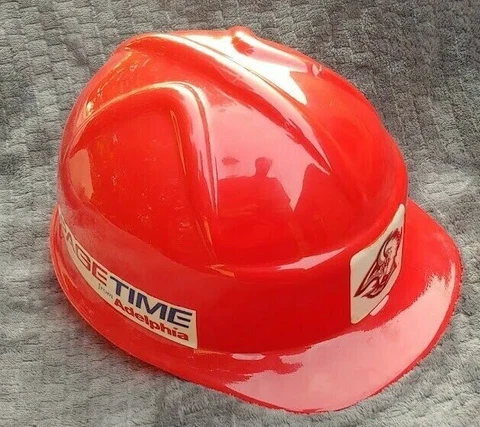 Buffalo Sabres Red Plastic Construction Hat Helmet Pepsi Goat Head Adelphia Rare Cover