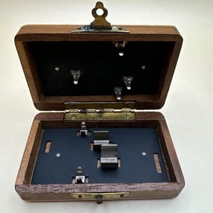 U.S Army World War I MD medical wooden syringe box 1.75” W 3.75” L - Picture 1 of 7