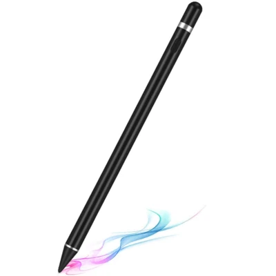 Schwarzer digitaler Stylus-Stift mit feiner Spitze funktioniert für iPhone, iPad und andere Tablets - Bild 1 von 4