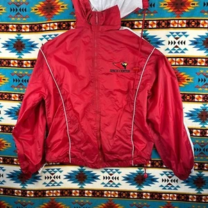 Cardinals Space Center Windbreaker Jacket Lightweight Full Zip Red White Trim - Picture 1 of 8