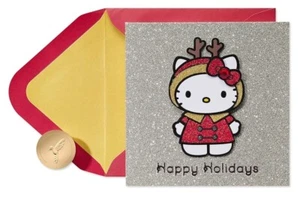 Papyrus Hello Kitty Christmas Card (Wishes for the Merriest Christmas Ever) - Picture 1 of 5