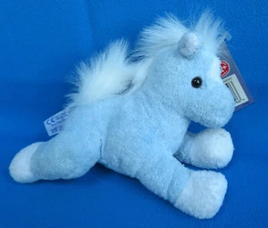 LITTLE PONY π΄ BLUE plush HORSE π 7" LONG soft toy 12+ TESCO VINTAGE 2003 - Picture 1 of 6