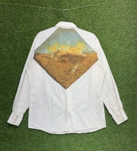 Vintage Kennington Rocking K Ranchwear Shirt Mens Large Pearl Snap Western Horse - Picture 1 of 19