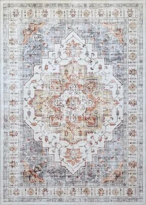 Mandala Area Rug - Machine Washable, Stain Resistant, Colorful Design - Picture 1 of 13
