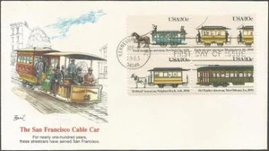 Scott 2059-62 FDC - 20 cent - 1983 - San Francisco Cable Car - FDOI - Very Fine - Picture 1 of 2