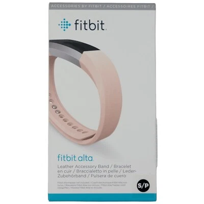 Fitbit Alta Leather Accessory Band Size S/P Color Pink - Image 1 of 4