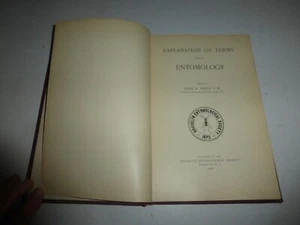 Explanation of Terms Used in Entomology by John. B. Smith, HB, 1906,1st Ed., 346 - Picture 1 of 9