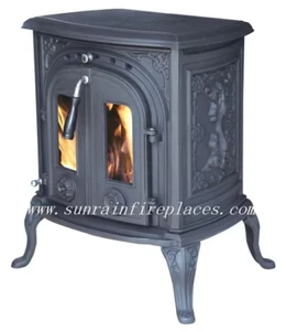 JA046 B Stove Glass Sunrain  365 mm x  248 mm Shaped (Round Corners) - Picture 1 of 3