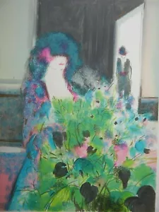 Manoukian, Claude Femme et Fleurs Women and Flowers Handsigniert Nummeriert - Bild 1 von 6