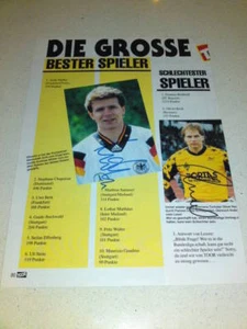 SIGNED GERMAN LEAGUE MAGAZINE PAGE MOLLER & RECK - Picture 1 of 1