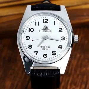 Vintage-Inspired Shanghai 7120 Watch 36mm - Mechanical Men s Wristwatch          - Picture 1 of 30