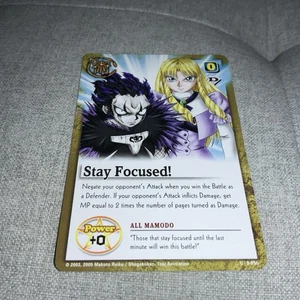 Tarjeta Zatch Bell - "Stay Focused" - All Mamodo - Power +0 - 2005 - Inglés (EE. UU.) - Imagen 1 de 8