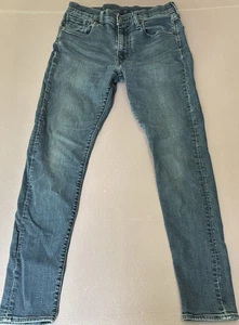 VINTAGE LEvi Jeans Men 33 x 34 BIG E Blue Skinny Tapered EXCELLENT (1970s) - Picture 1 of 10