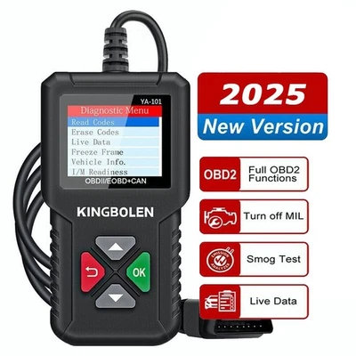 Kingbolen Car OBD2 EOBD Fault Code Reader Engine Battery Diagnostic Scanner Tool - Image 1 of 4
