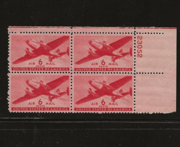 US Scott #C25 Plate Block Fine/Very Fine MNH Cat. Value $.60             #280 - Image 1 of 1