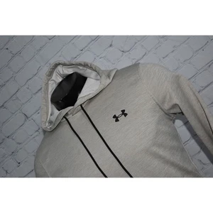 Under Armour Hoodie Pullover Mens Size Small Loose ColdGear Tan Polyester - Picture 1 of 8